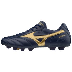 Mizuno Morelia II Md Erkek Krampon Mavi/Altın (Tr.SLF)